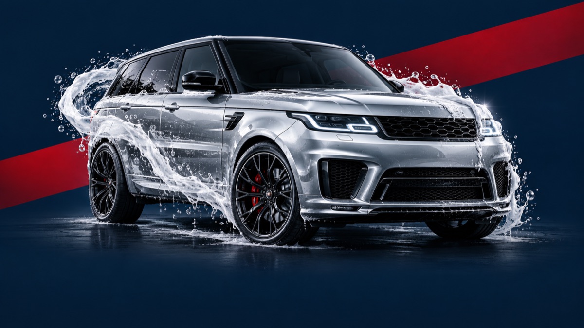 Auto detailing service illustration